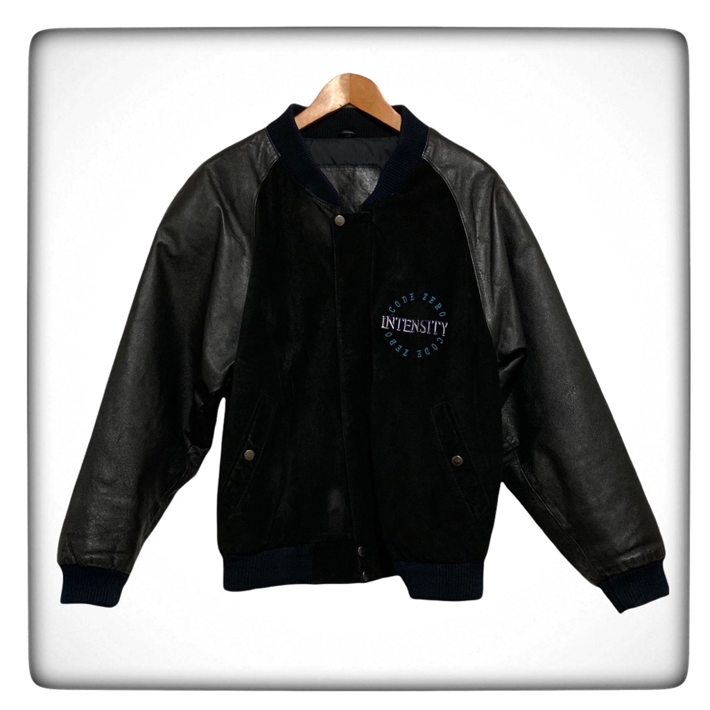 Code Zero Intensity Zip Up Leather Suede Jacket